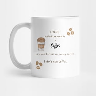 Coffee Spelled Backwards Mug